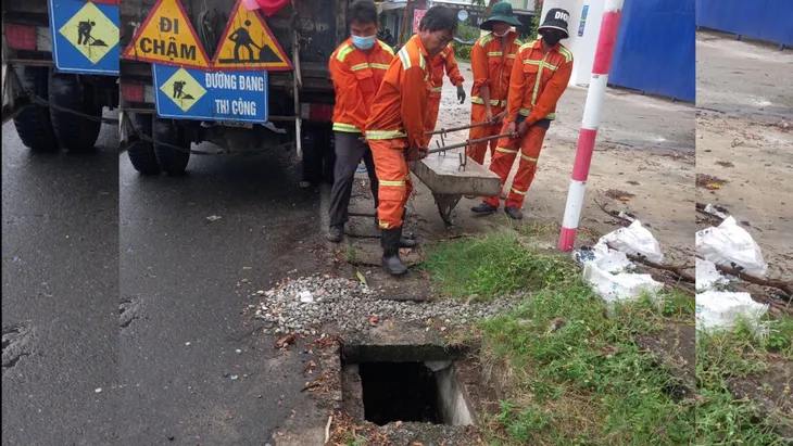 Nhiều nắp cống thoát nước 2 bên quốc lộ 51 bị mất gây nguy hiềm cho người dân - Ảnh 8.