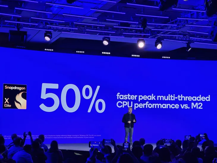 Qualcomm gây bất ngờ khi so sánh hiệu năng chip PC mới với Apple, Intel - Ảnh 2. Qualcomm gây bất ngờ khi so sánh hiệu năng chip PC mới với Apple, Intel - Ảnh 2.