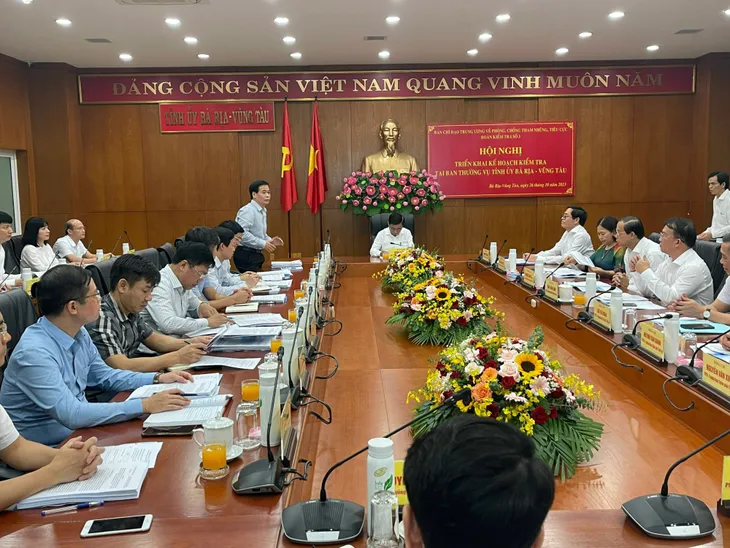 Kiểm tra công tác phòng, chống tham nhũng, tiêu cực tại Bà Rịa - Vũng Tàu - Ảnh 1. Kiểm tra công tác phòng, chống tham nhũng, tiêu cực tại Bà Rịa - Vũng Tàu - Ảnh 1.