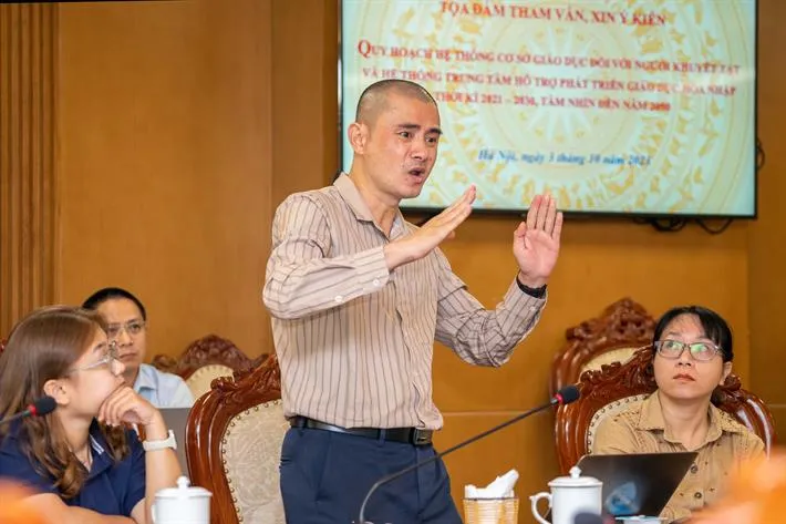 Lấy ý kiến hoàn thiện Quy hoạch hệ thống cơ sở giáo dục với người khuyết tật - Ảnh 2. Lấy ý kiến hoàn thiện Quy hoạch hệ thống cơ sở giáo dục với người khuyết tật - Ảnh 2.