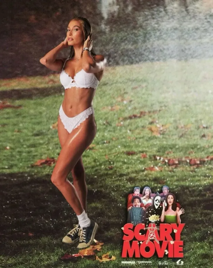 Hailey Bieber gây sốt với màn hóa trang Halloween - Ảnh 1. Hailey Bieber gây sốt với màn hóa trang Halloween - Ảnh 1.