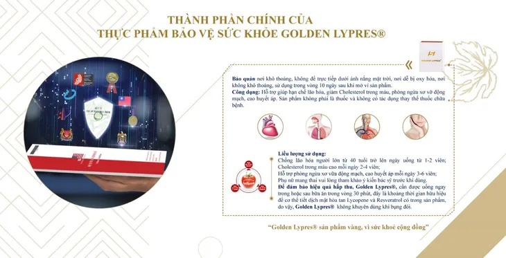 Golden Lypres® - sản phẩm vì sức khỏe cộng đồng - Ảnh 2. Golden Lypres® - sản phẩm vì sức khỏe cộng đồng - Ảnh 2.