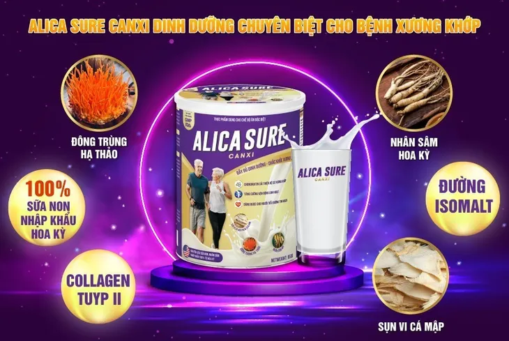 Alica Sure Canxi - Dinh dưỡng tối ưu cho người bệnh xương khớp - Ảnh 2. Alica Sure Canxi - Dinh dưỡng tối ưu cho người bệnh xương khớp - Ảnh 2.