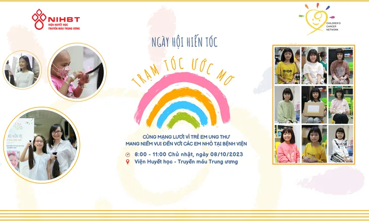 Trạm tóc ước mơ ngày hội hiến tóc cho bệnh nhi ung thư - Ảnh 1. Trạm tóc ước mơ ngày hội hiến tóc cho bệnh nhi ung thư - Ảnh 1.