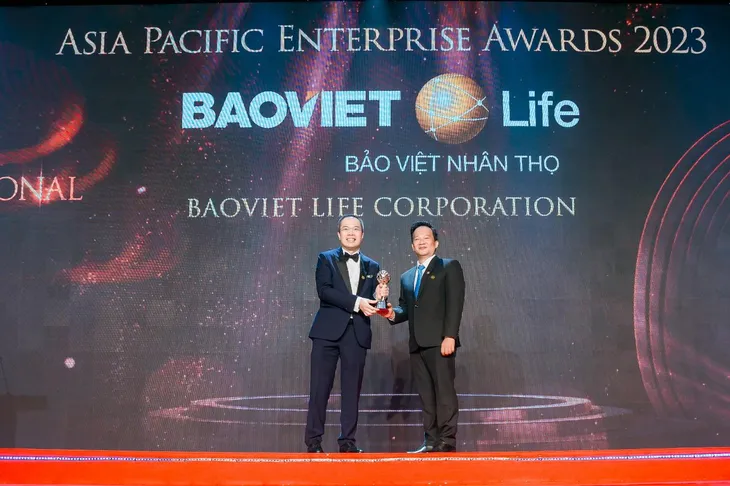 Bảo Việt Nhân thọ được vinh danh Thương hiệu Truyền cảm hứng 2023 - Ảnh 1. Bảo Việt Nhân thọ được vinh danh Thương hiệu Truyền cảm hứng 2023 - Ảnh 1.