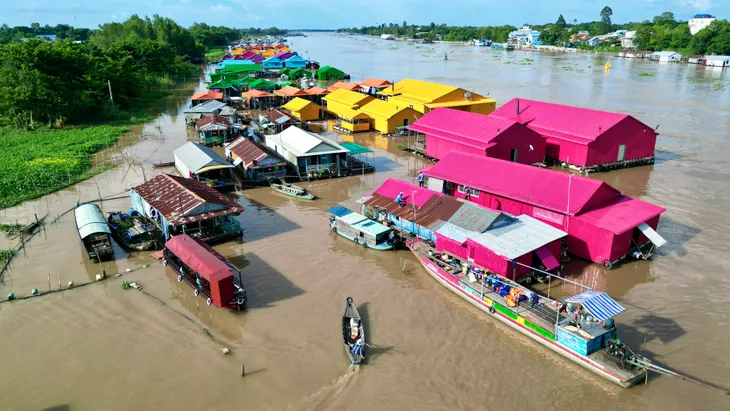 Chiêm ngưỡng làng bè đa sắc màu tại An Giang - Ảnh 10.
