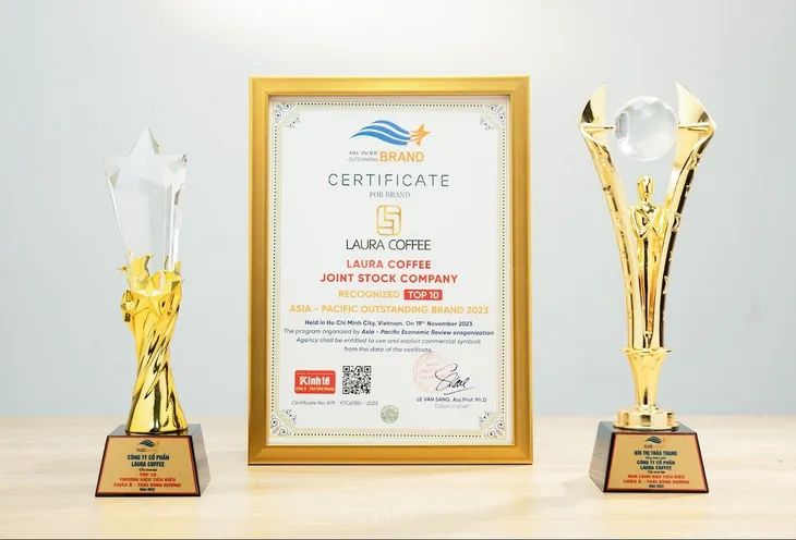 LAURA COFFEE vào Top 10 thương hiệu tiêu biểu châu Á - Thái Bình Dương 2023 - Ảnh 1. LAURA COFFEE vào Top 10 thương hiệu tiêu biểu châu Á - Thái Bình Dương 2023 - Ảnh 1.