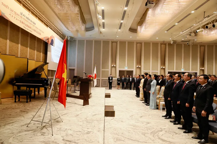 Việt Nam - Nhật Bản tổ chức Lễ kỷ niệm 50 năm thiết lập quan hệ ngoại giao - Ảnh 2. Việt Nam - Nhật Bản tổ chức Lễ kỷ niệm 50 năm thiết lập quan hệ ngoại giao - Ảnh 2.