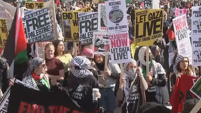 Tuần hành tại nhiều nước kêu gọi ngừng bắn ở Gaza - Ảnh 1. Tuần hành tại nhiều nước kêu gọi ngừng bắn ở Gaza - Ảnh 1.