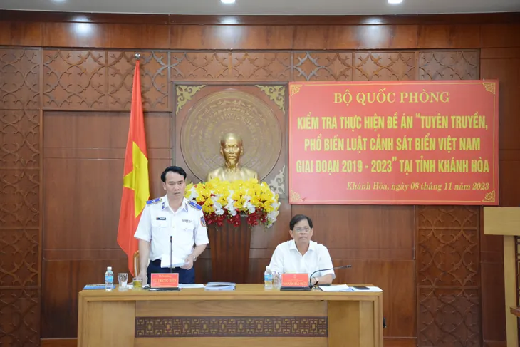 Hiệu quả triển khai Đề án Tuyên truyền, phổ biến Luật Cảnh sát biển Việt Nam giai đoạn 2019 - 2023 tại Khánh Hòa - Ảnh 1. Hiệu quả triển khai Đề án Tuyên truyền, phổ biến Luật Cảnh sát biển Việt Nam giai đoạn 2019 - 2023 tại Khánh Hòa - Ảnh 1.