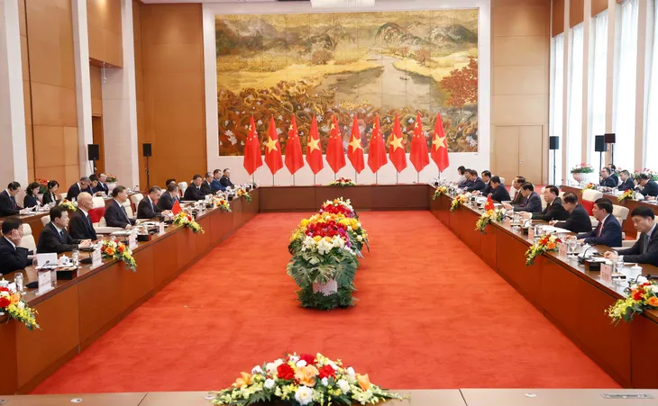Chủ tịch Quốc hội Vương Đình Huệ hội kiến Tổng Bí thư, Chủ tịch nước Trung Quốc Tập Cận Bình - Ảnh 3. Chủ tịch Quốc hội Vương Đình Huệ hội kiến Tổng Bí thư, Chủ tịch nước Trung Quốc Tập Cận Bình - Ảnh 3.