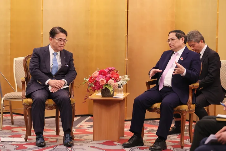 Thủ tướng Phạm Minh Chính tiếp một số Thống đốc của Nhật Bản - Ảnh 1. Thủ tướng Phạm Minh Chính tiếp một số Thống đốc của Nhật Bản - Ảnh 1.