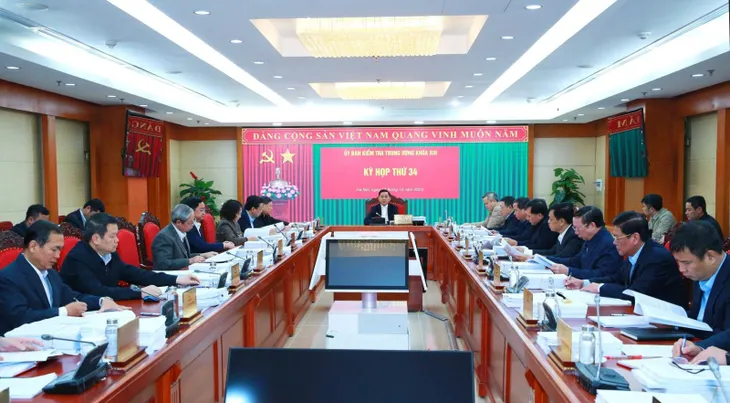 Thông cáo báo chí Kỳ họp thứ 34 của Ủy ban Kiểm tra Trung ương - Ảnh 1. Thông cáo báo chí Kỳ họp thứ 34 của Ủy ban Kiểm tra Trung ương - Ảnh 1.