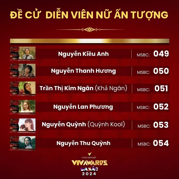 Các nữ diễn viên kêu gọi bình chọn VTV Awards 2023 - Ảnh 8. Các nữ diễn viên kêu gọi bình chọn VTV Awards 2023 - Ảnh 8.