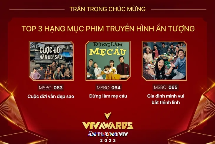 12h ngày 25/12: Mở cổng bình chọn vòng 2 VTV Awards 2023 - Ảnh 5. 12h ngày 25/12: Mở cổng bình chọn vòng 2 VTV Awards 2023 - Ảnh 5.