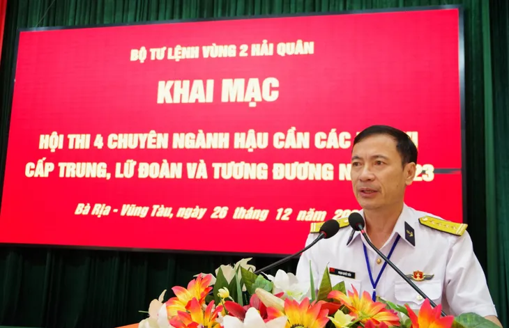 Vùng 2 Hải quân: Sôi nổi hội thi chuyên ngành hậu cần năm 2023 - Ảnh 1. Vùng 2 Hải quân: Sôi nổi hội thi chuyên ngành hậu cần năm 2023 - Ảnh 1.