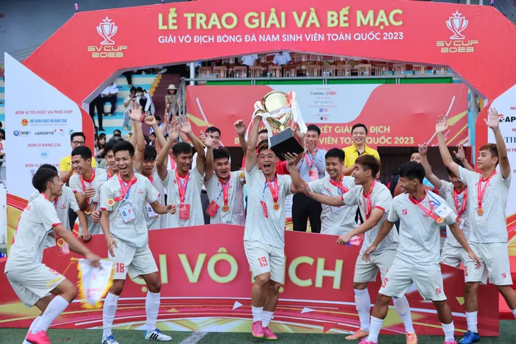 Bế mạc SV Cup 2023: Đại học Sư phạm TDTT Hà Nội hoàn thành giấc mơ còn dang dở - Ảnh 3.