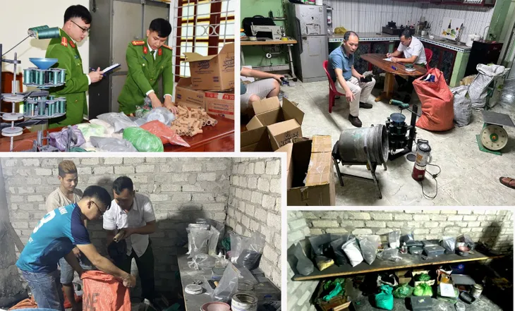 Xây hầm bí mật để sản xuất pháo trái phép - Ảnh 1. Xây hầm bí mật để sản xuất pháo trái phép - Ảnh 1.