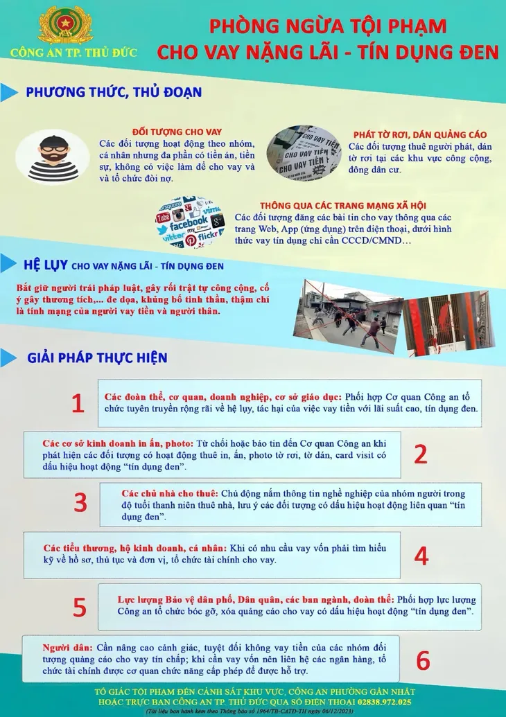 Cảnh báo phòng ngừa tội phạm cho vay nặng lãi - tín dụng đen - Ảnh 1. Cảnh báo phòng ngừa tội phạm cho vay nặng lãi - tín dụng đen - Ảnh 1.