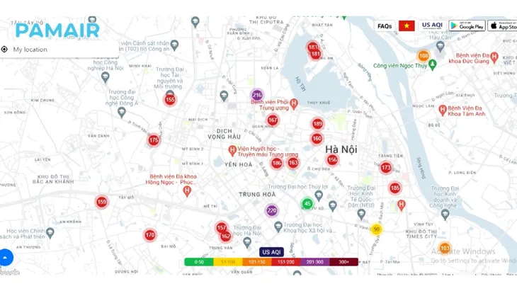 Hà Nội đang trong những ngày ô nhiễm không khí nặng - Ảnh 2. Hà Nội đang trong những ngày ô nhiễm không khí nặng - Ảnh 2.