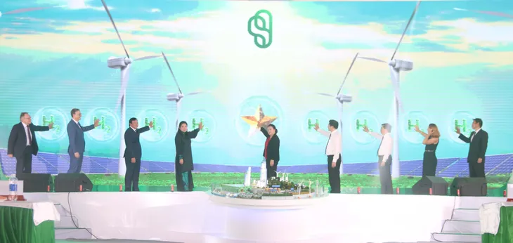 Khởi công dự án nhà máy sản xuất hydro xanh Trà Vinh - Ảnh 1. Khởi công dự án nhà máy sản xuất hydro xanh Trà Vinh - Ảnh 1.