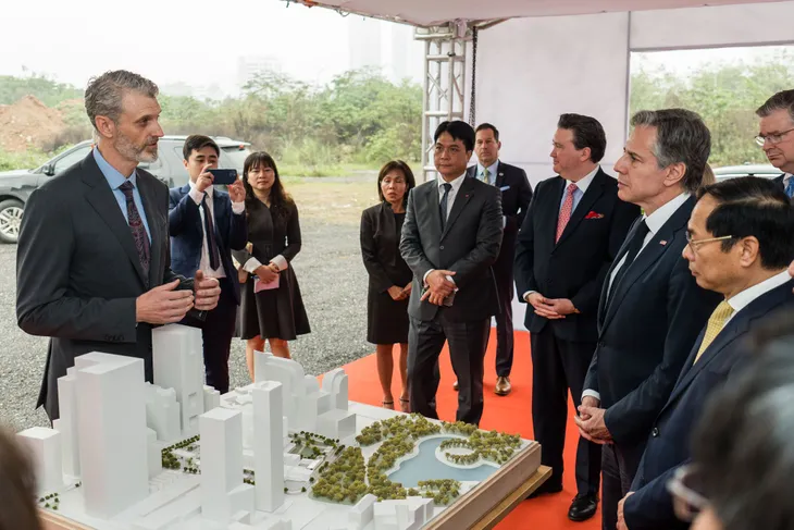 Động thổ xây dựng Đại sứ quán Hoa Kỳ tại Hà Nội - Ảnh 1. Động thổ xây dựng Đại sứ quán Hoa Kỳ tại Hà Nội - Ảnh 1.