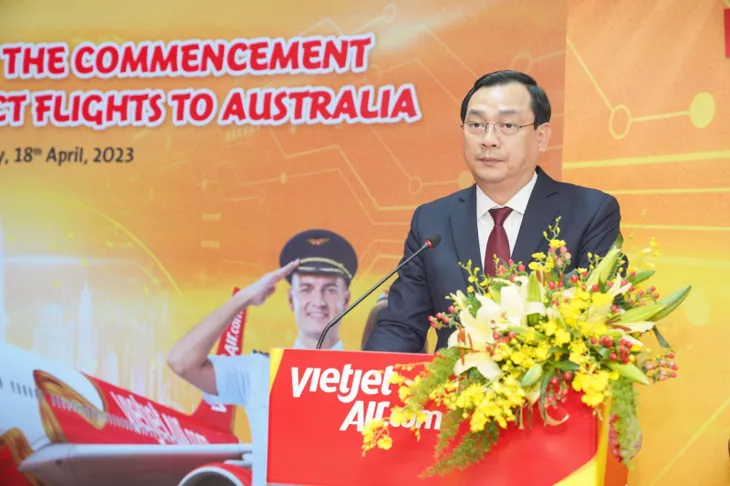 Bộ trưởng Thương mại và Du lịch Úc chúc mừng các đường bay thẳng Việt Nam – Úc của Vietjet - Ảnh 4. Bộ trưởng Thương mại và Du lịch Úc chúc mừng các đường bay thẳng Việt Nam – Úc của Vietjet - Ảnh 4.