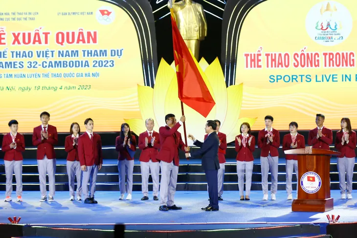 ẢNH | Lễ xuất quân của Đoàn Thể thao Việt Nam tham dự SEA Games 32 - Ảnh 5. ẢNH | Lễ xuất quân của Đoàn Thể thao Việt Nam tham dự SEA Games 32 - Ảnh 5.