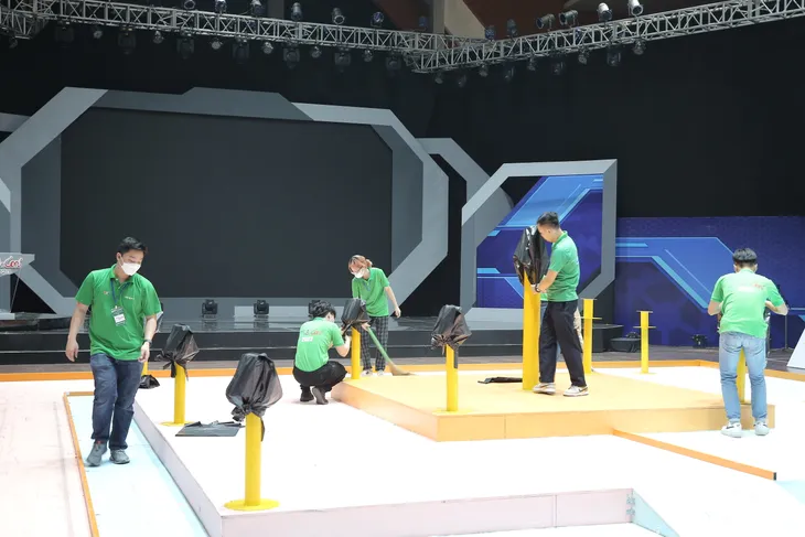 Sẵn sàng cho các trận đấu tại vòng loại 2 Robocon Việt Nam 2023 khu vực phía Bắc - Ảnh 4.