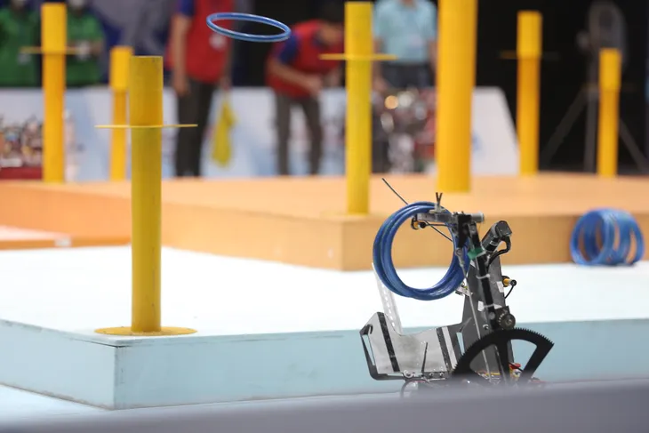 Vỡ òa cảm xúc trên sân thi đấu Robocon Việt Nam 2023 - Ảnh 4.