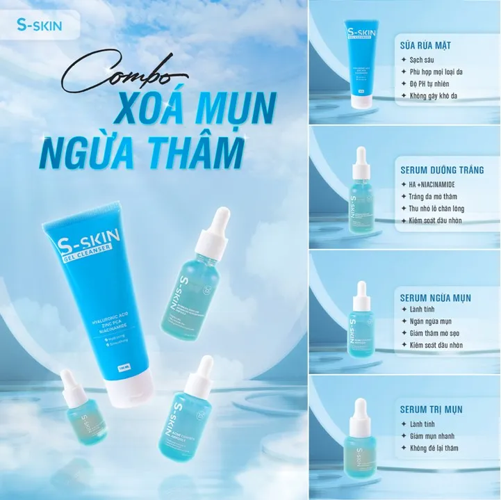 S-Skin ra mắt bộ bốn “siêu phẩm” trị mụn, mờ thâm phiên bản nâng cấp - Ảnh 2. S-Skin ra mắt bộ bốn “siêu phẩm” trị mụn, mờ thâm phiên bản nâng cấp - Ảnh 2.