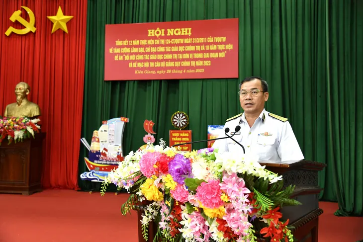 Vùng 5 Hải quân tổng kết 12 năm thực hiện Chỉ thị của Thường vụ Quân ủy Trung ương - Ảnh 1. Vùng 5 Hải quân tổng kết 12 năm thực hiện Chỉ thị của Thường vụ Quân ủy Trung ương - Ảnh 1.