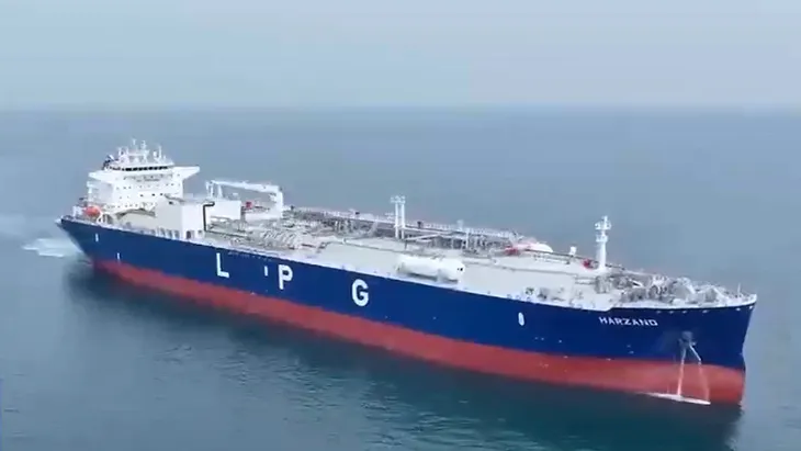Tàu chở khí đốt lớn nhất thế giới sản xuất tại Trung Quốc - Ảnh 1. Tàu chở khí đốt lớn nhất thế giới sản xuất tại Trung Quốc - Ảnh 1.