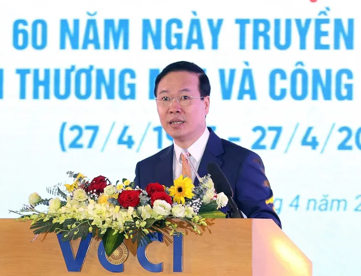 Chủ tịch nước: VCCI hãy nỗ lực hơn trong hành trình đồng hành cùng doanh nghiệp - Ảnh 1. Chủ tịch nước: VCCI hãy nỗ lực hơn trong hành trình đồng hành cùng doanh nghiệp - Ảnh 1.