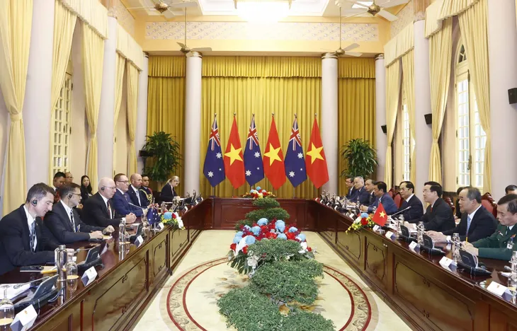 Chủ tịch nước Võ Văn Thưởng chủ trì Lễ đón chính thức Toàn quyền Australia - Ảnh 4. Chủ tịch nước Võ Văn Thưởng chủ trì Lễ đón chính thức Toàn quyền Australia - Ảnh 4.