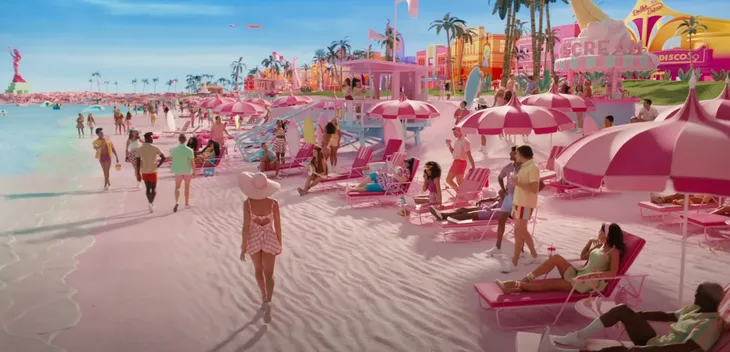 Margot Robbie không thể hồng hơn trong trailer mới của Barbie - Ảnh 5. Margot Robbie không thể hồng hơn trong trailer mới của Barbie - Ảnh 5.