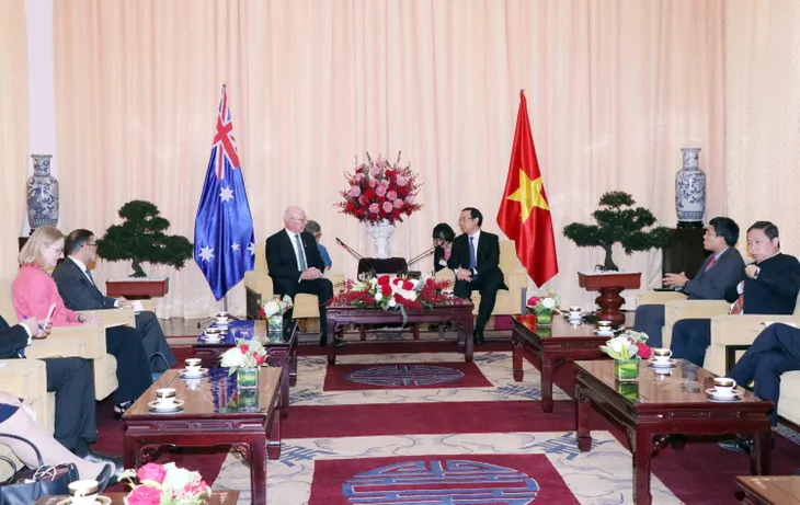 Lãnh đạo Thành phố Hồ Chí Minh tiếp Toàn quyền Australia - Ảnh 2. Lãnh đạo Thành phố Hồ Chí Minh tiếp Toàn quyền Australia - Ảnh 2.