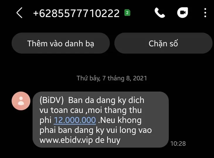 Cảnh giác với các tin nhắn đăng ký quảng cáo, cho vay lãi suất hấp dẫn - Ảnh 1. Cảnh giác với các tin nhắn đăng ký quảng cáo, cho vay lãi suất hấp dẫn - Ảnh 1.