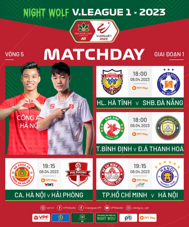 Vòng 5 Night Wolf V.League 1-2023: Những trận hòa căng thẳng - Ảnh 2. Vòng 5 Night Wolf V.League 1-2023: Những trận hòa căng thẳng - Ảnh 2.