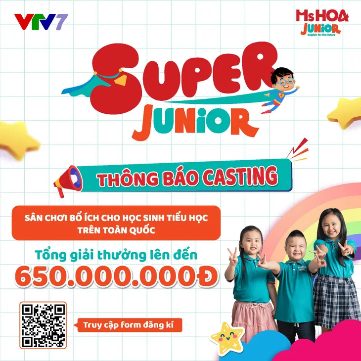 Casting gameshow Super Junior trên VTV7 dành cho học sinh tiểu học toàn quốc - Ảnh 1. Casting gameshow Super Junior trên VTV7 dành cho học sinh tiểu học toàn quốc - Ảnh 1.