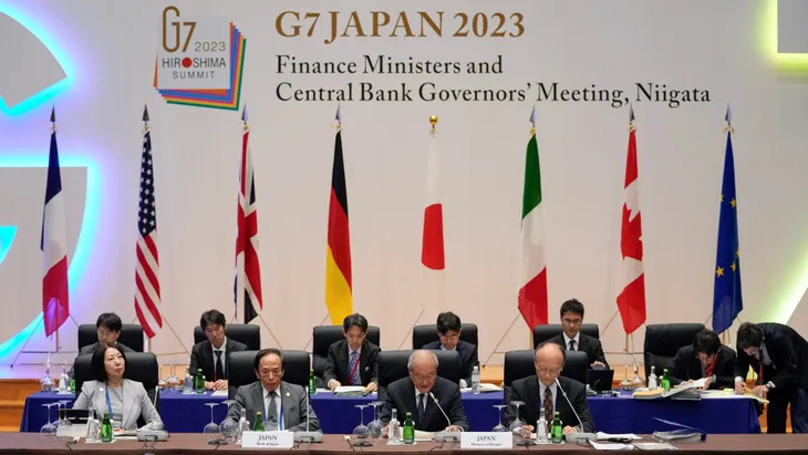 G7 thảo luận về tài chính toàn cầu - Ảnh 1. G7 thảo luận về tài chính toàn cầu - Ảnh 1.