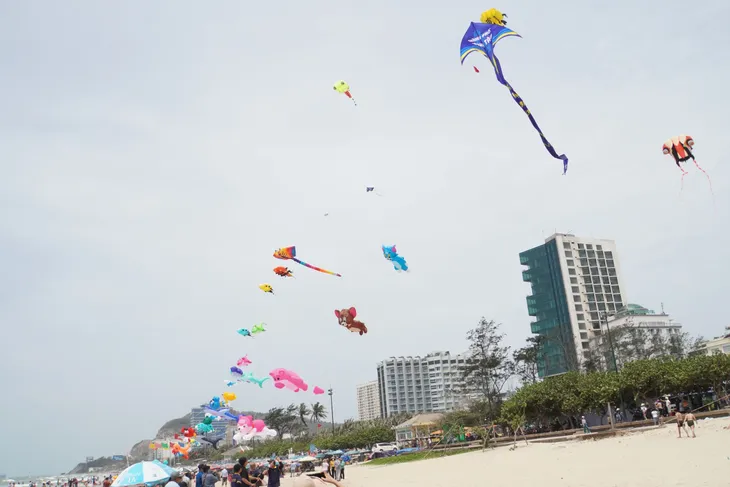 Người dân thích thú ngắm diều Delta khổng lồ trên bãi biển Vũng Tàu - Ảnh 1. Người dân thích thú ngắm diều Delta khổng lồ trên bãi biển Vũng Tàu - Ảnh 1.