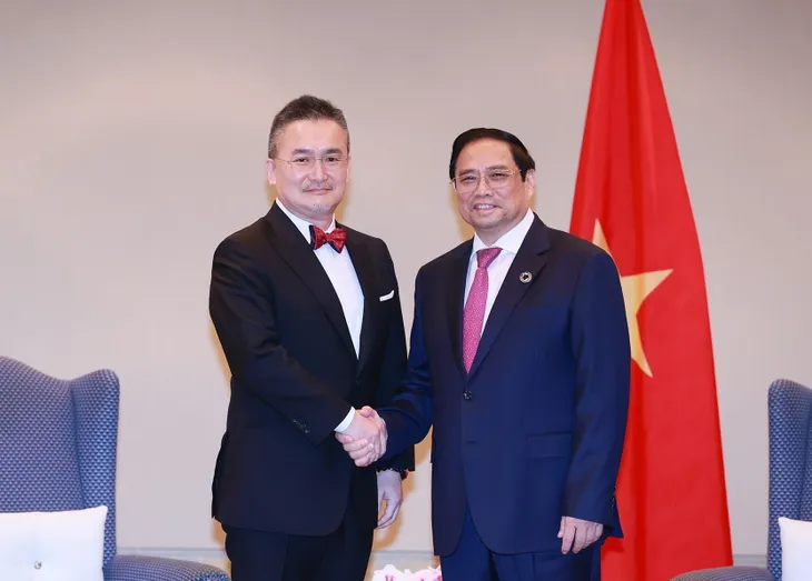 Thủ tướng Phạm Minh Chính tiếp lãnh đạo một số tập đoàn kinh tế lớn của Nhật Bản - Ảnh 3. Thủ tướng Phạm Minh Chính tiếp lãnh đạo một số tập đoàn kinh tế lớn của Nhật Bản - Ảnh 3.