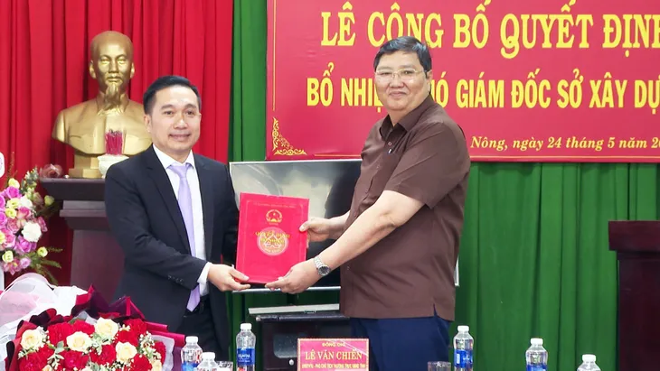 Đắk Nông: Bổ nhiệm Phó Giám đốc Sở Xây dựng - Ảnh 1. Đắk Nông: Bổ nhiệm Phó Giám đốc Sở Xây dựng - Ảnh 1.