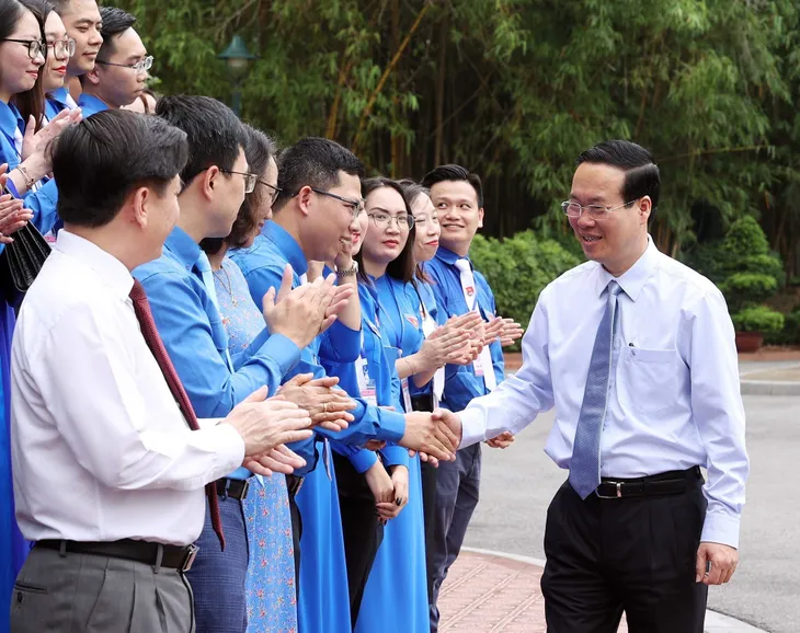 Chủ tịch nước Võ Văn Thưởng: Thanh niên cần nỗ lực để phục vụ Tổ quốc và nhân dân - Ảnh 1. Chủ tịch nước Võ Văn Thưởng: Thanh niên cần nỗ lực để phục vụ Tổ quốc và nhân dân - Ảnh 1.