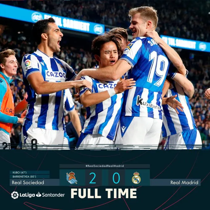 Vòng 33 La Liga | Real Madrid bất ngờ bại trận trước Real Sociedad - Ảnh 1. Vòng 33 La Liga | Real Madrid bất ngờ bại trận trước Real Sociedad - Ảnh 1.