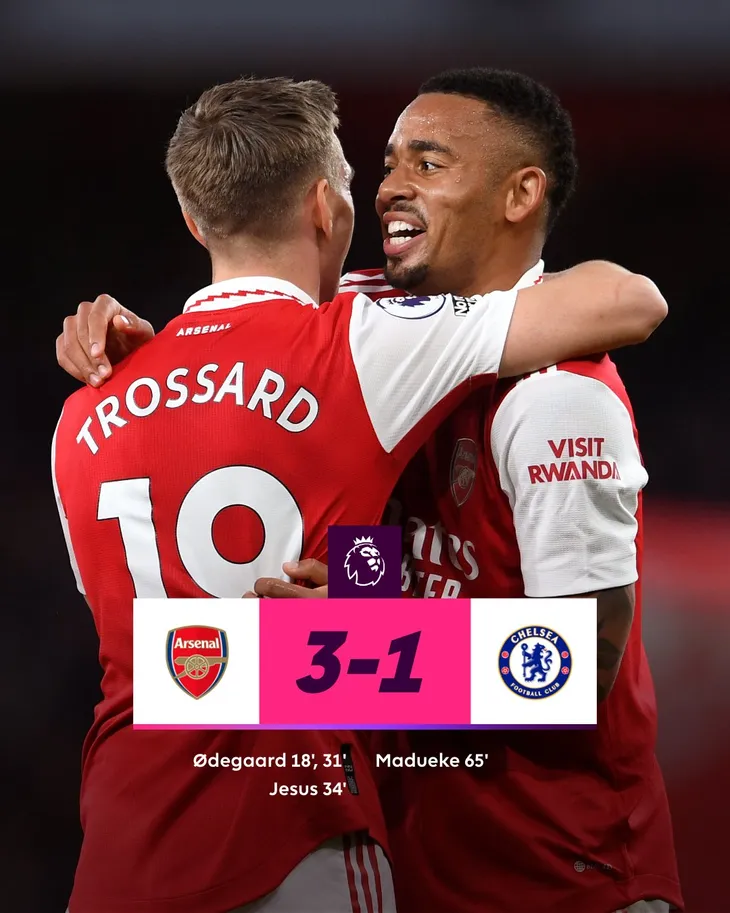 Vòng 34 Ngoại hạng Anh | Arsenal thắng dễ Chelsea, đòi lại ngôi đầu - Ảnh 1. Vòng 34 Ngoại hạng Anh | Arsenal thắng dễ Chelsea, đòi lại ngôi đầu - Ảnh 1.