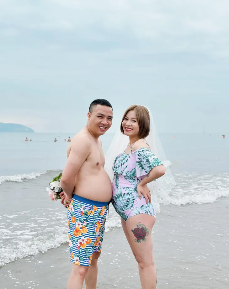 MC Hoàng Linh chụp ảnh cưới độc ở biển - Ảnh 1. MC Hoàng Linh chụp ảnh cưới độc ở biển - Ảnh 1.