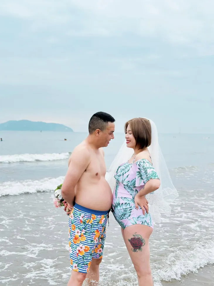 MC Hoàng Linh chụp ảnh cưới độc ở biển - Ảnh 9. MC Hoàng Linh chụp ảnh cưới độc ở biển - Ảnh 9.