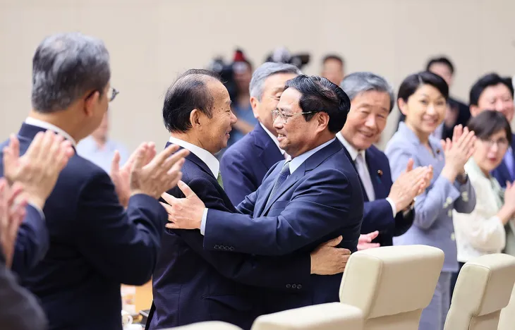 Thủ tướng tiếp Chủ tịch Liên minh Nghị sĩ hữu nghị Nhật Bản - Việt Nam - Ảnh 1. Thủ tướng tiếp Chủ tịch Liên minh Nghị sĩ hữu nghị Nhật Bản - Việt Nam - Ảnh 1.